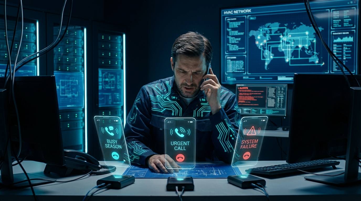 How to Handle 100+ Calls Per Day During HVAC Busy Season (Without Hiring)