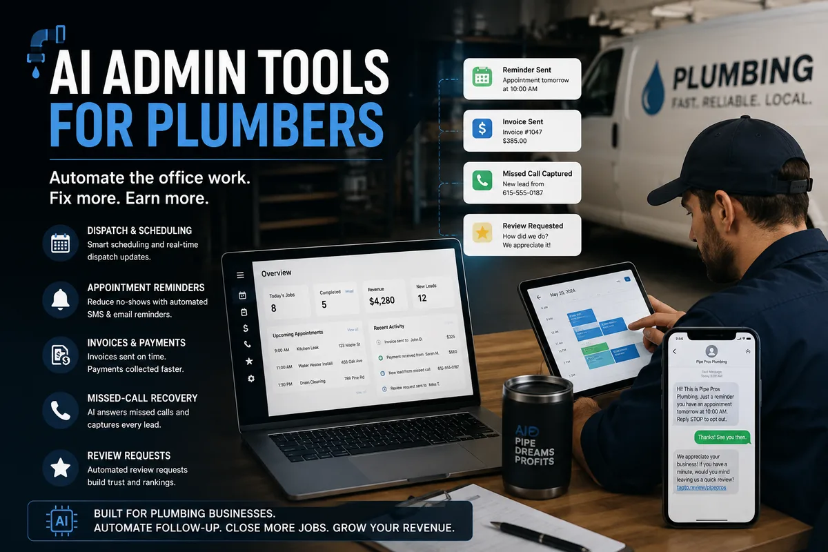 AI Admin Tools for Plumbers: What They Are and How to Choose