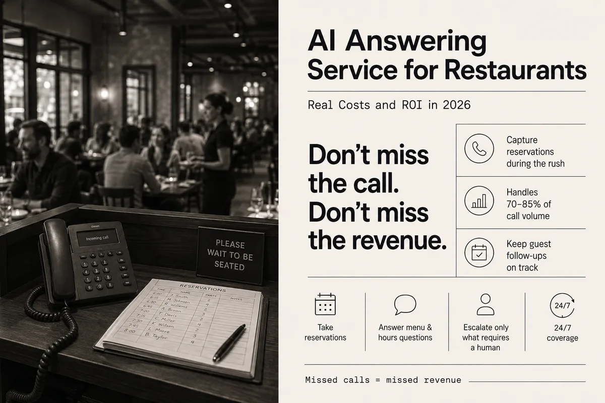 AI Answering Service for Restaurants: What to Compare in 2026