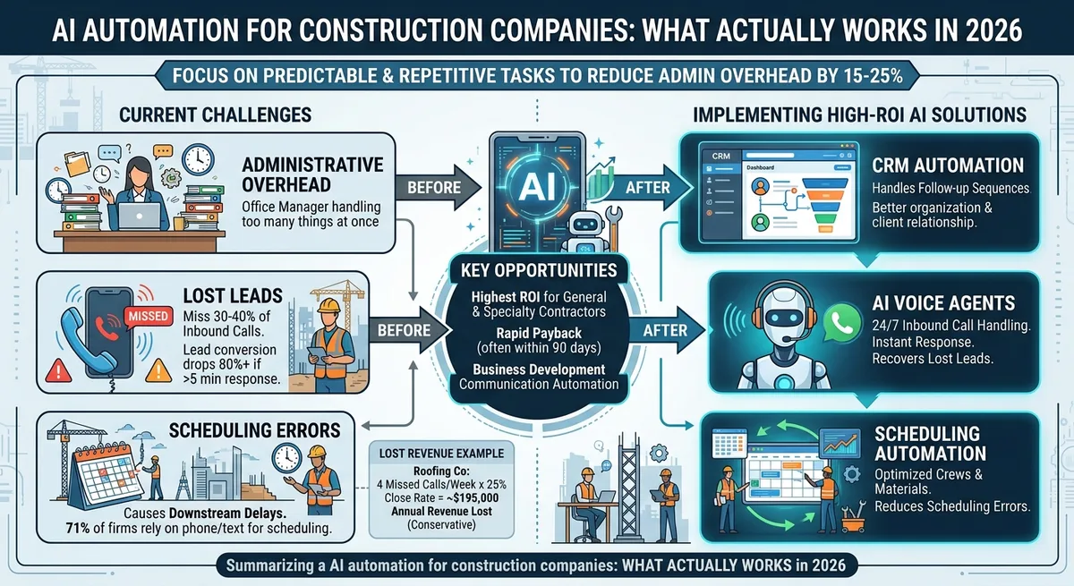 AI Automation for Construction Companies: What Actually Works in 2026