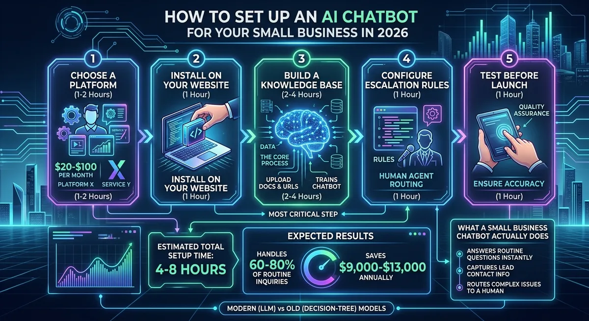 How to Set Up an AI Chatbot for Your Small Business in 2026