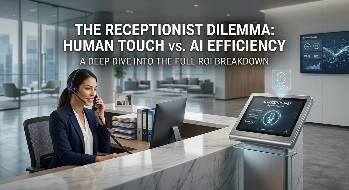 AI Receptionist vs. Human Receptionist: Full ROI Breakdown