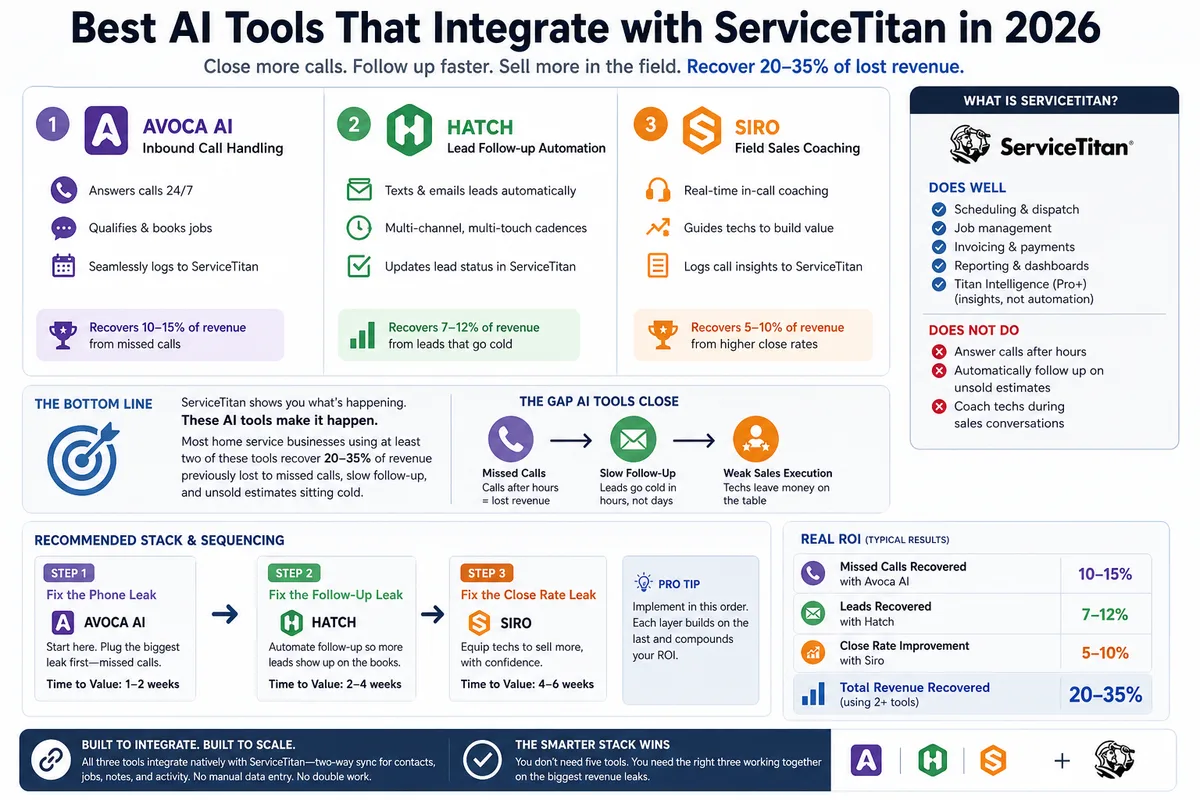 Best AI Tools That Integrate with ServiceTitan in 2026