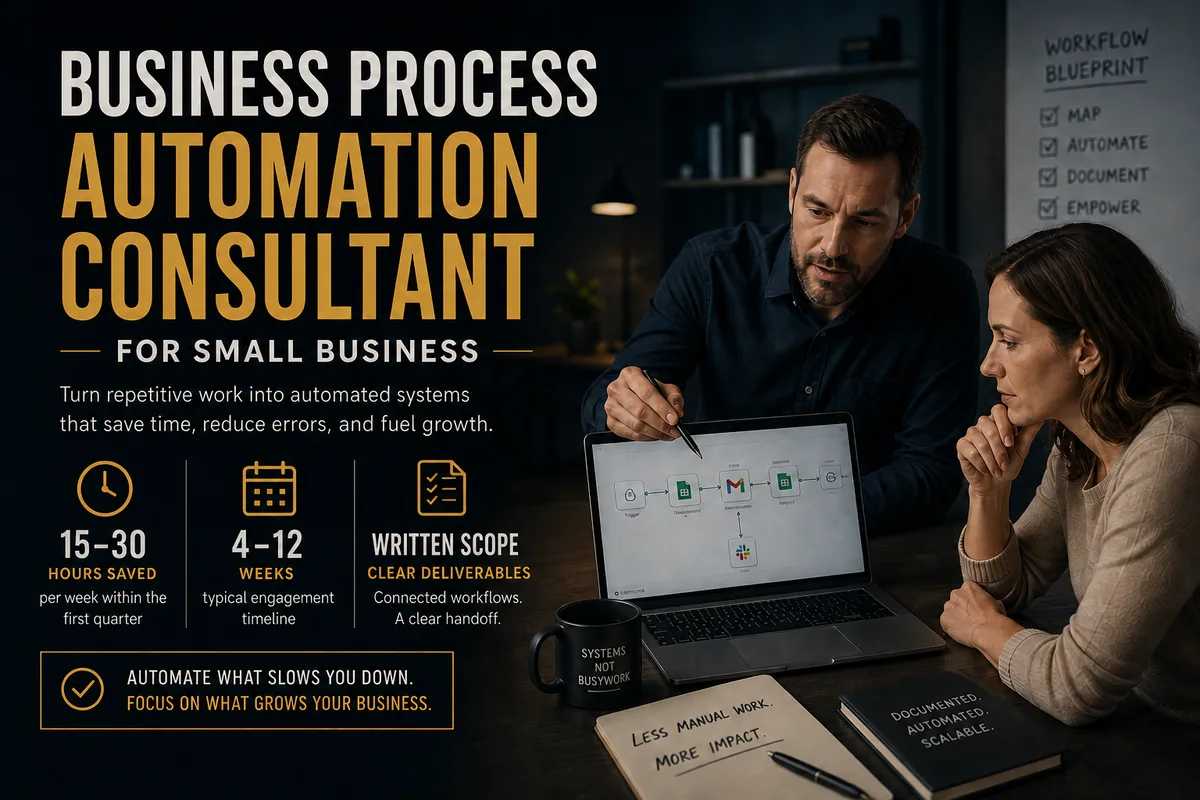 Business Process Automation Consultant for Small Business