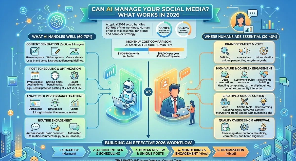 Can AI Manage Your Social Media? What Works in 2026