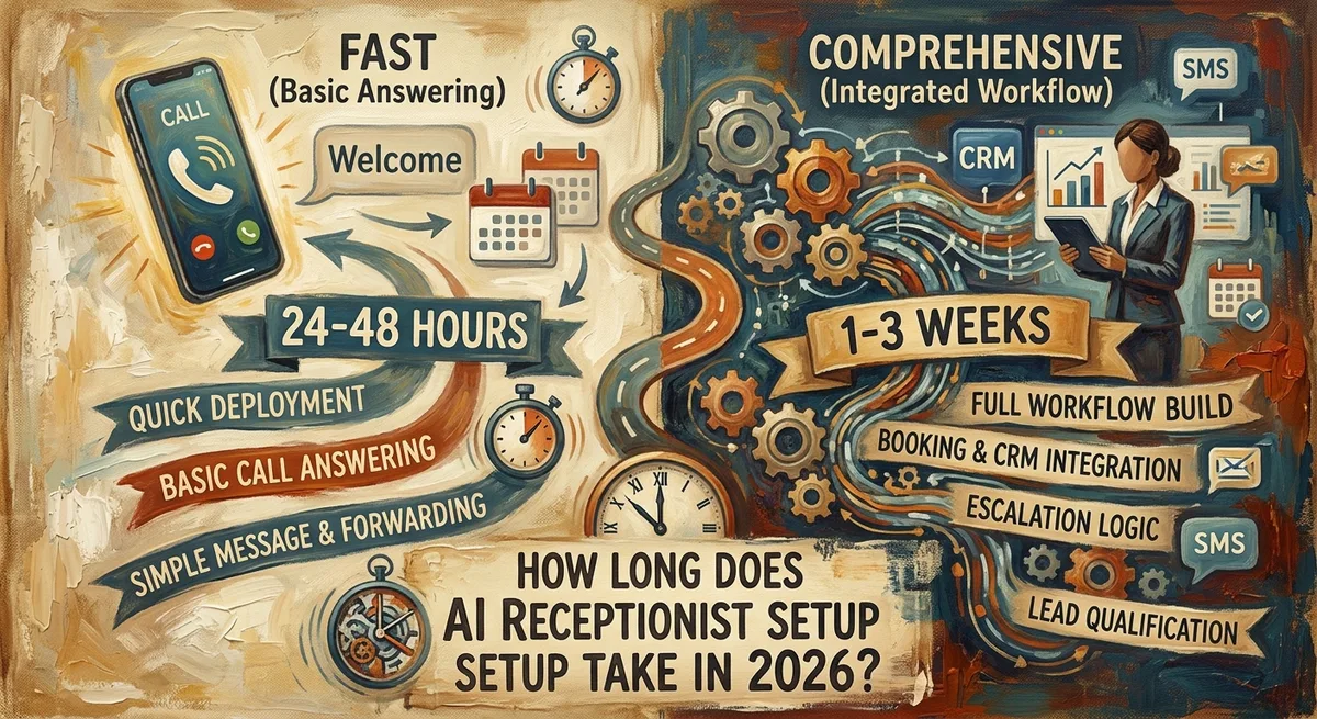 How Long Does AI Receptionist Setup Take in 2026?
