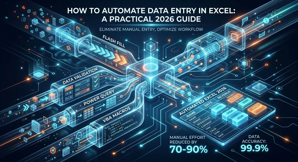 How to Automate Data Entry in Excel: A Practical 2026 Guide