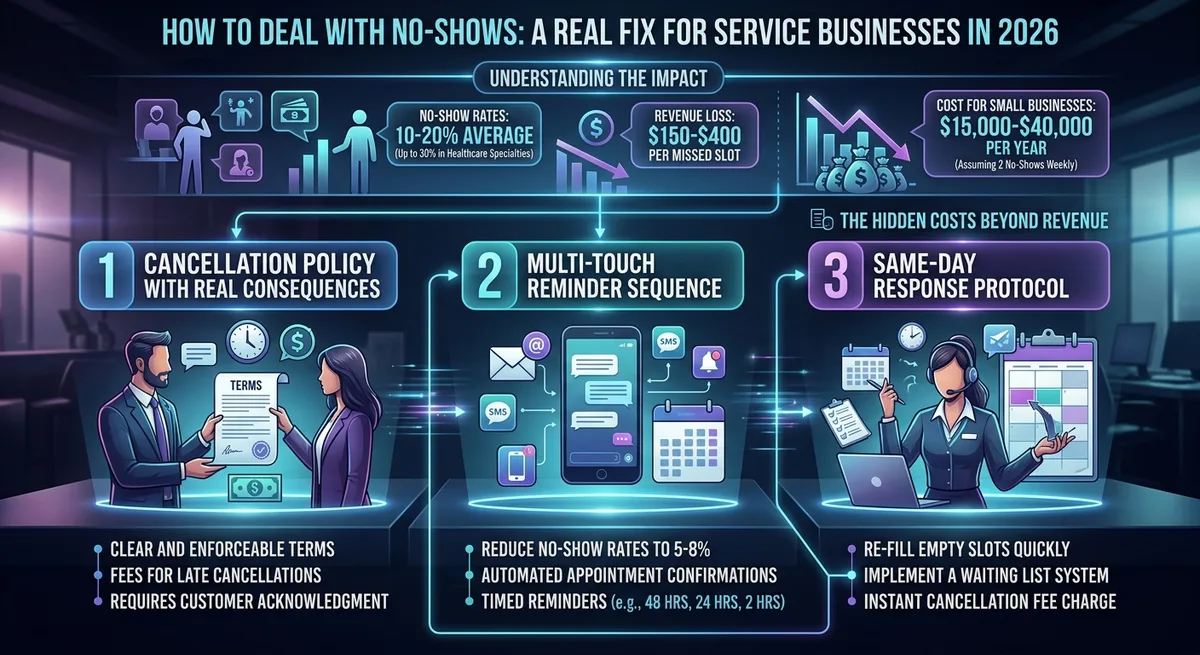 How to Deal with No-Shows: A Real Fix for Service Businesses in 2026