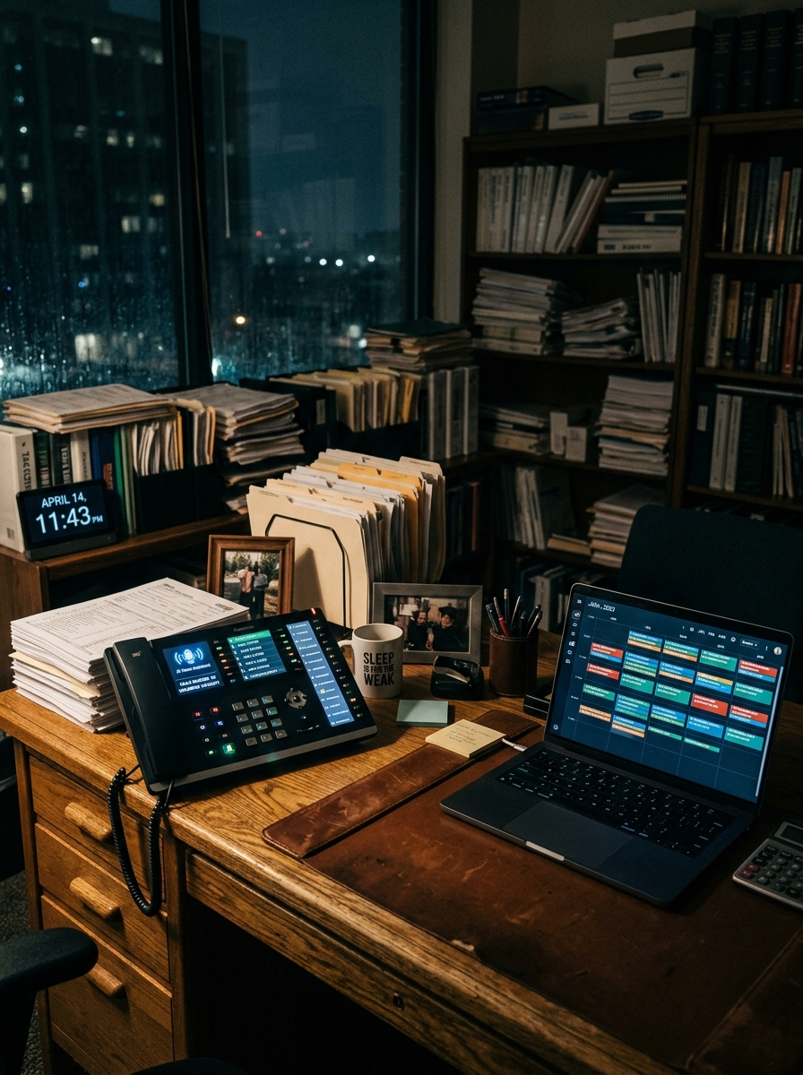AI receptionist handling accounting firms calls