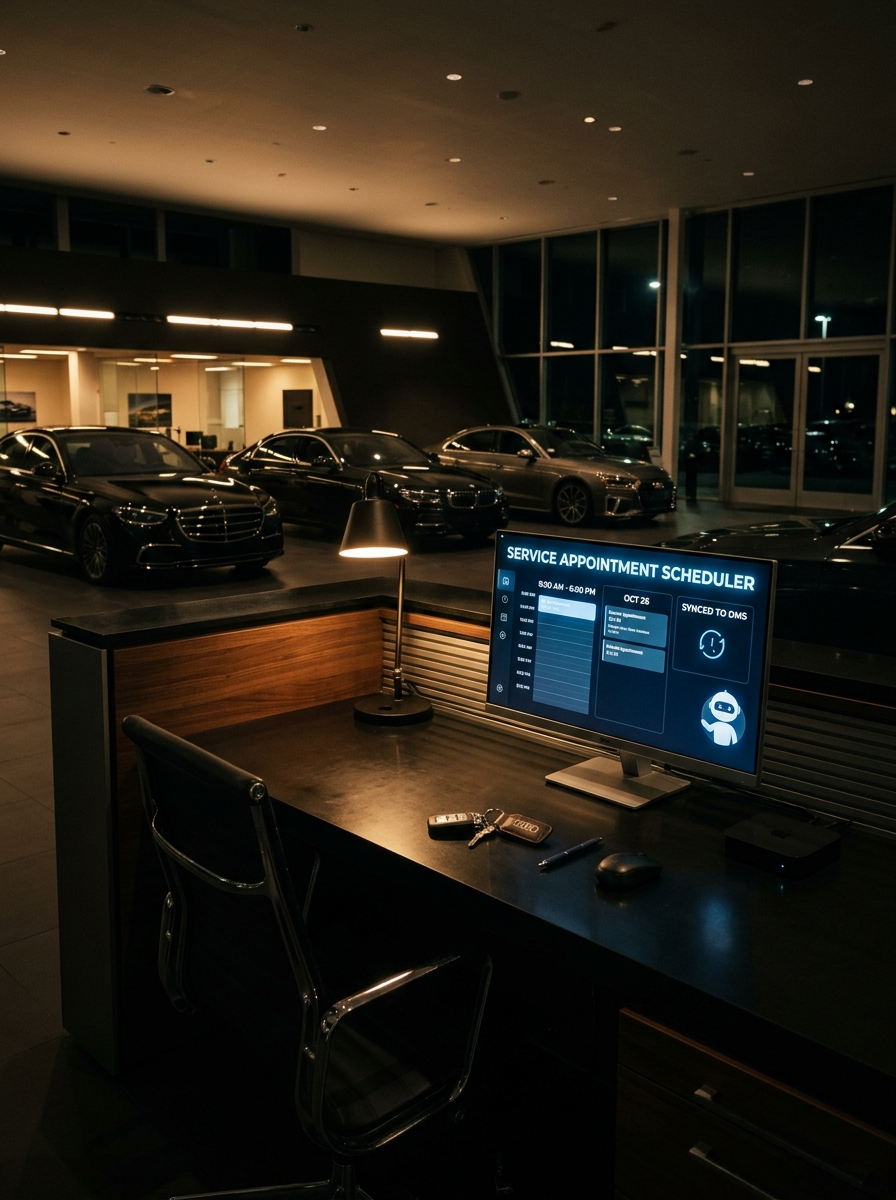 AI receptionist handling auto dealerships calls