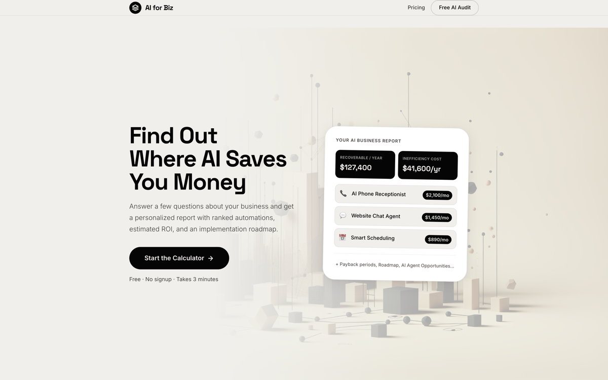 AI for Business Calculator screenshot