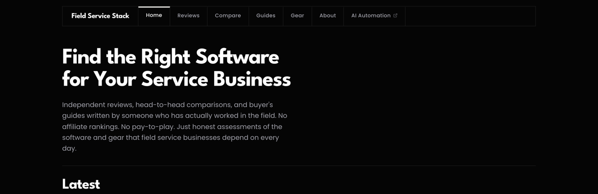 Field Service Stack screenshot