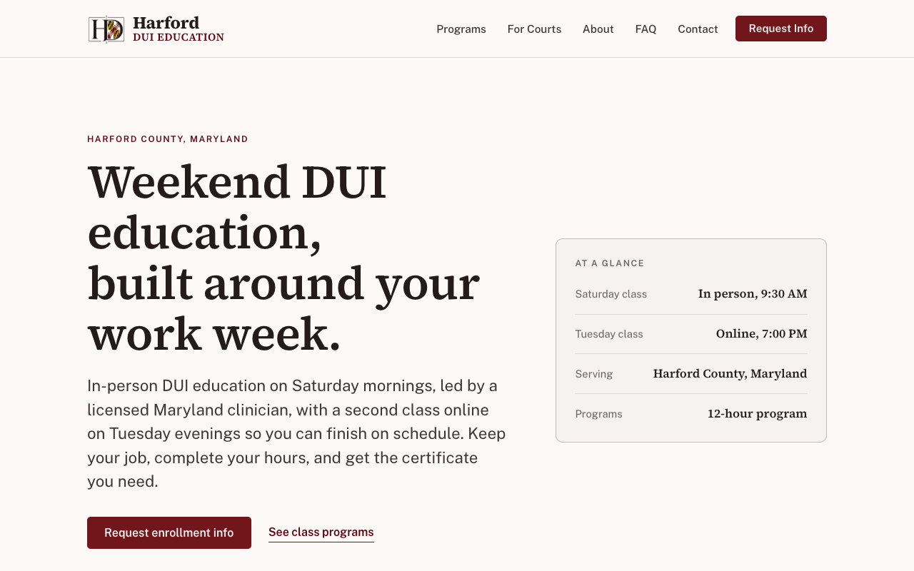 Harford DUI Education screenshot